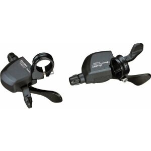 Microshift Váltókar MICROSHIFT XLE, Pár, 10 sebességes(3x10), Shimano kompatibilis, Xpress Trigger, Sebességjelző nélkül (NEW) 145253035 - Kerékpár hajtás