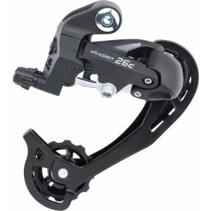 Microshift Hátsó váltó MICROSHIFT, 7-8 sebességű (2/3x7/8), Shimano kompatibilis, hosszú fül, max. fogaskerék 28-34T, min. fogaskerék 13-14T, kapacitás 45T (ÚJ) 145253102 - Kerékpár hajtás