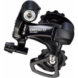 Microshift Hátsó váltó MICROSHIFT CENTOS, 11-sebességes(2x11), Shimano kompatibilis, Rövid fésű(Al.), Max. Fogaskerék 25-30T, Kapacitás 35T, Fekete (ÚJ) 145253103 - Kerékpár hajtás