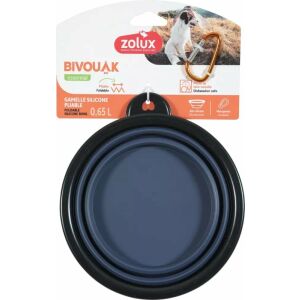 ZOLUX Összecsukható kutya tál BIVOUAK 650 ml kék