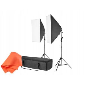 FreePower 2400W folyamatos fény készlet 50x70 softboxokkal és táskával 145253289 - Stúdiófény és Reflektor