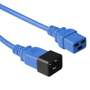 MicroConnect Kék tápkábel C20-F to C19M, 1,8M 145253355 - Kábel