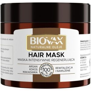 L`Biotica Biovax Mască de păr Mască de păr regenerantă intensivă - Uleiuri naturale 250ml 145253442 - Balsam de păr