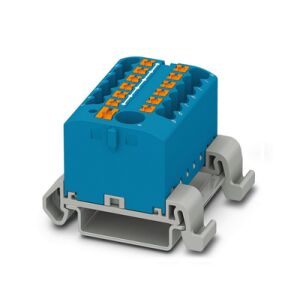 Elosztóblokk PTVFIX 6/12X2,5-NS35A BU, kék ipari csatlakozó - 12 csatlakozási pont 2,5mm2 keresztmetszettel 145253479 - Sorkapocs