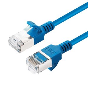 Microconnect V-FTP6A10B-SLIM hálózati kábel Kék 10 m Cat6a U/FTP (STP) 145253471 - FTP kábel
