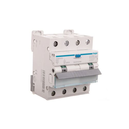 Hager Fehlerstromschutzschalter 3+N B 40A 0,03A Typ A 6kA RCBO (ADM440C) 145253792