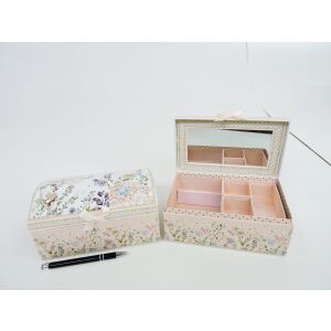 *ÉKSZERDOBOZ, lakk virágmintás, 10x20x12 cm 145254028 - Ékszertároló