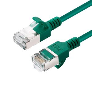 MicroConnect CAT6A U-FTP Slim, LSZH, hálózati kábel 3m, zöld 145254148 - FTP kábel