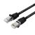Lanview Cat6A U/UTP Patch kábel, fekete