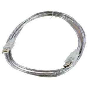 MicroConnect USB2.0 A-A 1,8m M-F átlátszó 200 db/doboz 145254349 - USB kábel