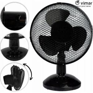 ASZTALI VENTILÁTOR 23CM FEKETE