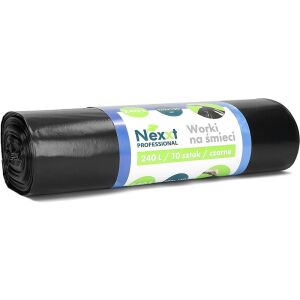 Nexxt 240L LDPE fekete szemeteszsákok (10)