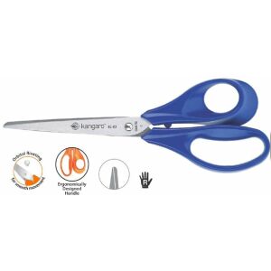Irodai olló KANGARO, 21 cm, jobbkezesek számára, blister, színkeverék