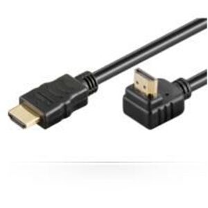 MicroConnect HDMI High Speed kábel, 2 m A dugó, 90°-ban elforgatott High Speed HDMI Ethernetnel, 4K Ultra HD 2160p (30 Hz) 145255385 - HDMI kábel