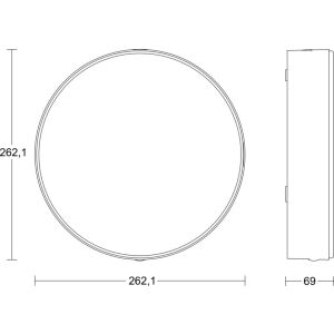Steinel RS PRO A20 SC LED lámpa 12W 4000K IP54 IK10 230V antracit / alumínium 145255750 - Mennyezeti lámpa