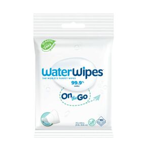 WATER WIPES Bio Frissítő nedves törlőkendők On The Go 99,9% víz - 1db-10db