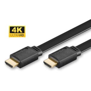 MicroConnect HDMI - HDMI kábel 1m fekete (HDM19191V1.4FLAT) 145256073 - HDMI kábel