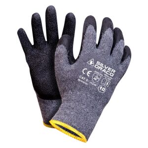 RĘKAWICE DZIANINOWE POWLEKANE GUMĄ SILVER DRACO CZARNE 11 145256110 - Védőfelszerelés