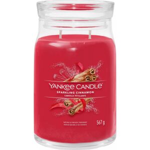 Yankee Candle Signature Sparkling Cinnamon Nagy Gyertya 567g 145256223 - Légfrissítő