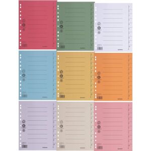 Dunărea Separator DONAU, carton, A4, 235x300mm, 1-10, 1 foaie, roz deschis 145256227 - Consumabile pentru capsator