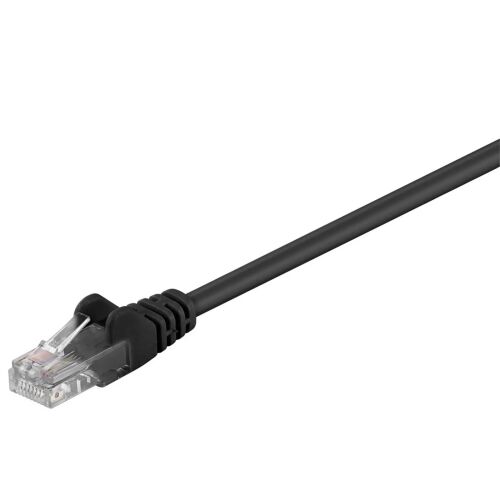 MicroConnect 7.5m Fekete CAT5e Patch Kábel - UTP kábel