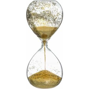 Atmosphera Dekoratív homokóra csillogással, 20 cm 145256696 - Lakberendezés