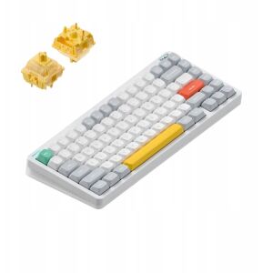 Nuphy - Halo75 v2 vezeték nélküli mechanikus billentyűzet - Ionos Fehér Citrom 145257150 - Billentyűzet