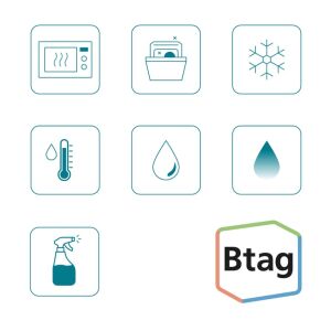 Szalag Brother 12mmx4m kék/fehér BTAG-233