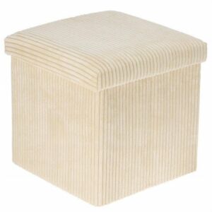 TOBO sztruccs tárolós puff, 38 x 38 x 38 cm 145257827 - Lábtartó, puff