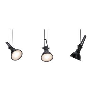 Paulmann Rendszer link Spot Üstökös max1x50W Fekete matt GU5,3 12V fém 145258357 - Spotlámpa