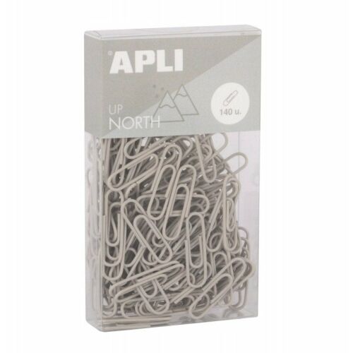 APLI Up North kerek kapcsok, 28mm, 140db, akasztós dobozban, szürke