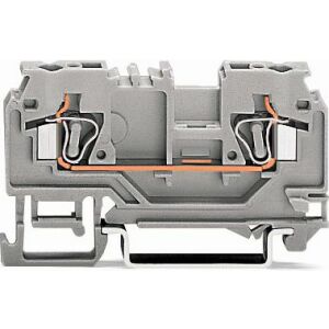 Racord șină cu 2 fire 4mm2 albastru 880-904 145258659 - Blocuri terminale