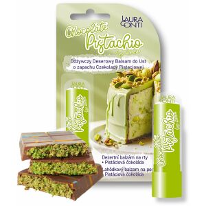 LAURA CONTI_Chocolate Pistachio Lip Balm tápláló desszert ajakápoló Pisztácia Csokoládé 4,8g