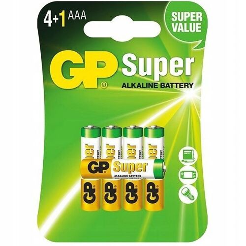 GP ALKALINE BATTERIES R3 (AAA) 5 PCS 145259393 - Elem