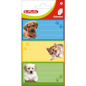 Iskolai matrica macska/kutya 145259596 - Füzetcímke