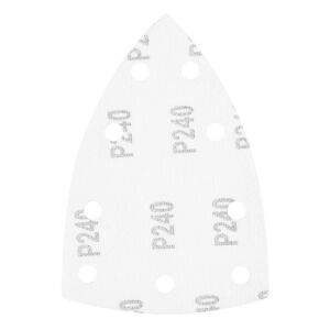 Csiszolópapír tépőzárnál, vasaló 100 x 147 mm, P240, 5 db, 9 lyukkal 04-623