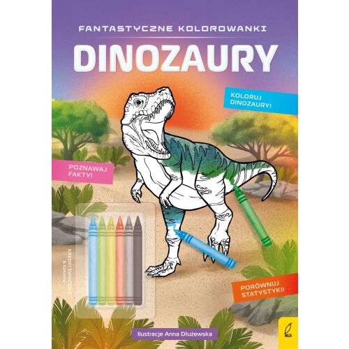 Csodálatos színezők ceruzákkal. Dinoszauruszok