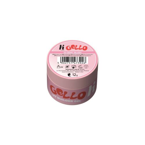 HI HYBRID Gello Żel budujący do paznokci 03 Dewy Blush 12 g 145259775