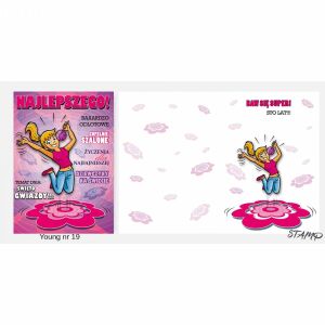 Stamp Karnet Young B6 + koperta wzór nr 019 Urodziny 145260049 - Dom i ogród