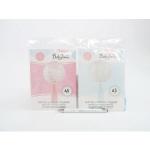 AST. BALON PVC CU CONFETTI ROZ ȘI ALBASTRU 145260291 - Baloane