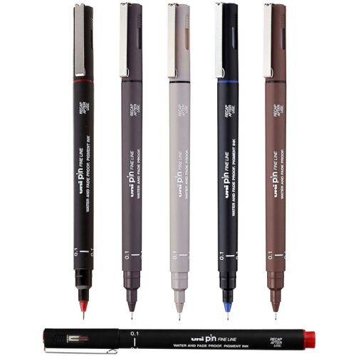 UNI PIN-200 professzionális vörös technikai toll