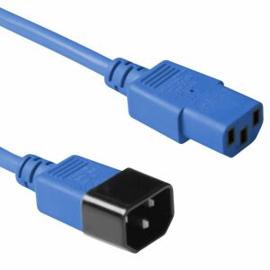 MicroConnect Kék tápkábel C14F - C13M, 3M 145260870 - Kábel