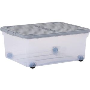 POJEMNIK DO PRZECHOWYWANIA NA KOŁACH WHAM 30L. 145260972 - Przechowywanie i sortowanie