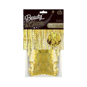 Perdea B&C Spirale, metalic auriu, 100x200 cm SH-KSPZ 145260993 - Accesorii pentru petrecere