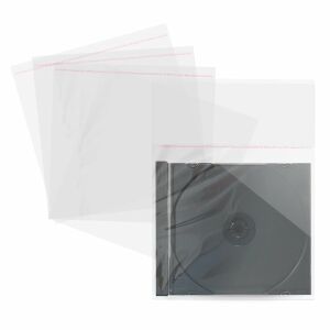 MediaRange CD tokok 100 db műanyag tasak 10,4 mm átlátszó