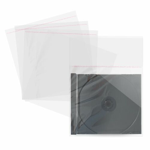 MediaRange CD tokok 100 db műanyag tasak 10,4 mm átlátszó 145261209