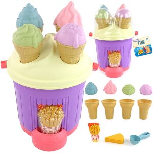 WOOPIE Sandbox készlet fagylalt formák fagylalt vödör homokhoz 145261290 - Strandcikk