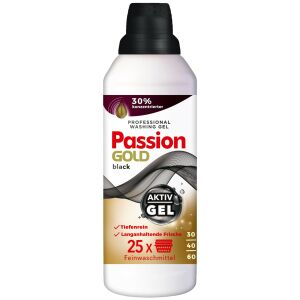 PASSION GOLD Professional Sötét és fekete ruhák mosására szolgáló gél 1000 ml 145262398 - Mosás