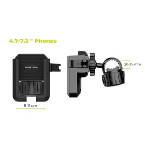 Mobilis Eredeti Bicikli telefon tartó B2, fekete