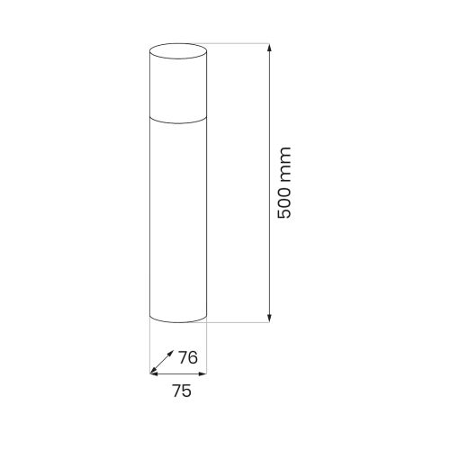 Harlemi Kerti Oszlop 1xE27 IP44 50cm 145262551